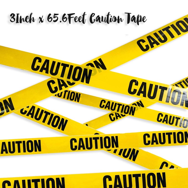 Haptda Quarantine Balloon Garland & Arch Kit  74 Pack 12Inch 5Inch Black  Orange  Yellow  Silver Latex Balloons Strip Set with Caution Tape for Quarantine Birthday Party Decorations Construction - Image 5